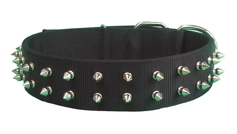 Spike Collar Dog 1 3/4" Nylon 22" - Red 1