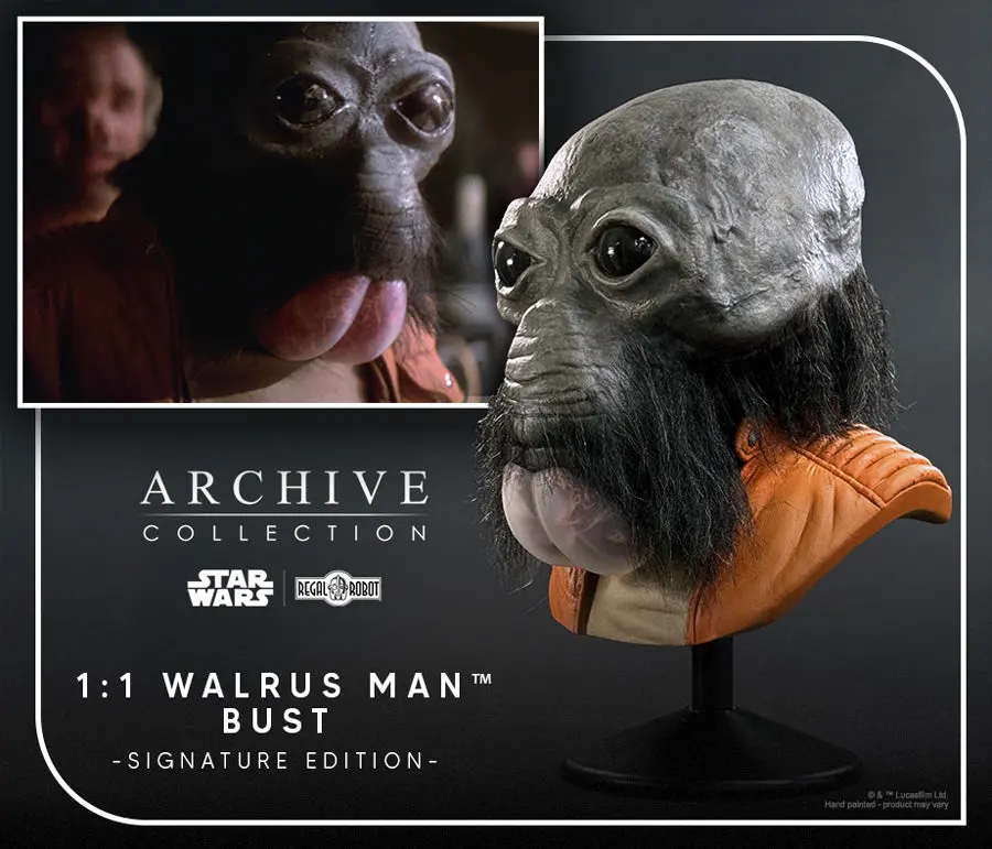 Star Wars A New Hope: Ponda Baba Walrus Man Life-Sized Bust Ben Burtt Signature Edition 1