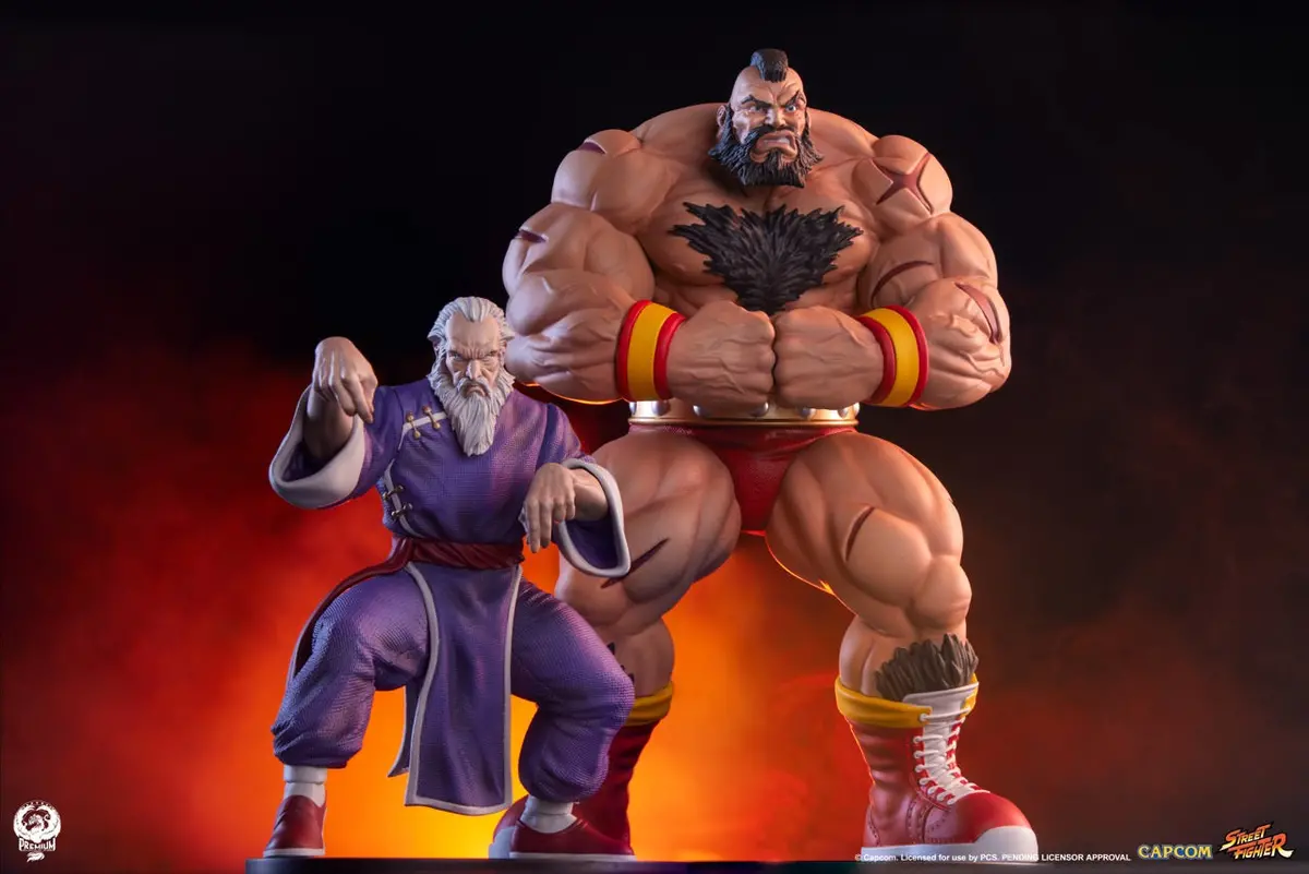 Street Fighter: Zangief & Gen Street Jam Statue Set 1