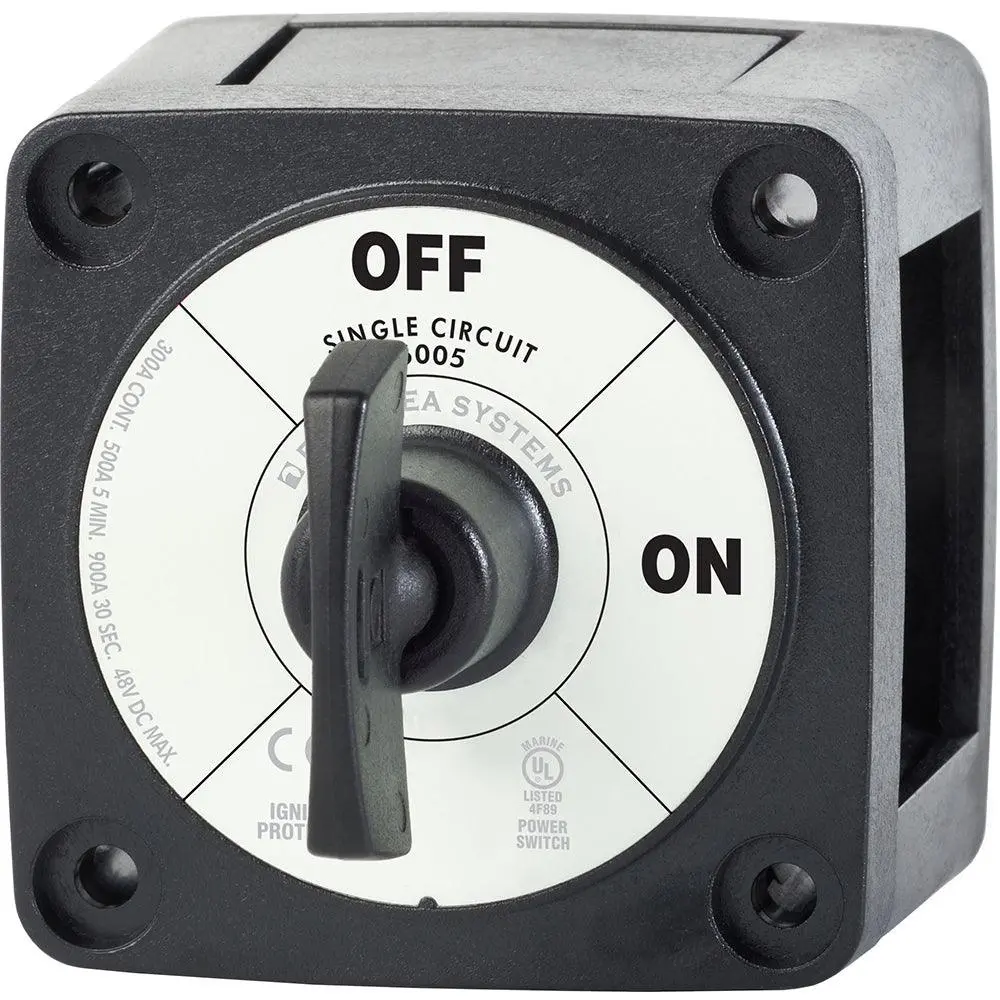 Blue Sea 6005200 Battery Switch Single Circuit On-Off - Black [6005200] 1
