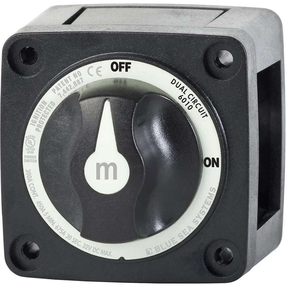 Blue Sea 6010200 Battery Switch Dual Circuit - Black [6010200] 1