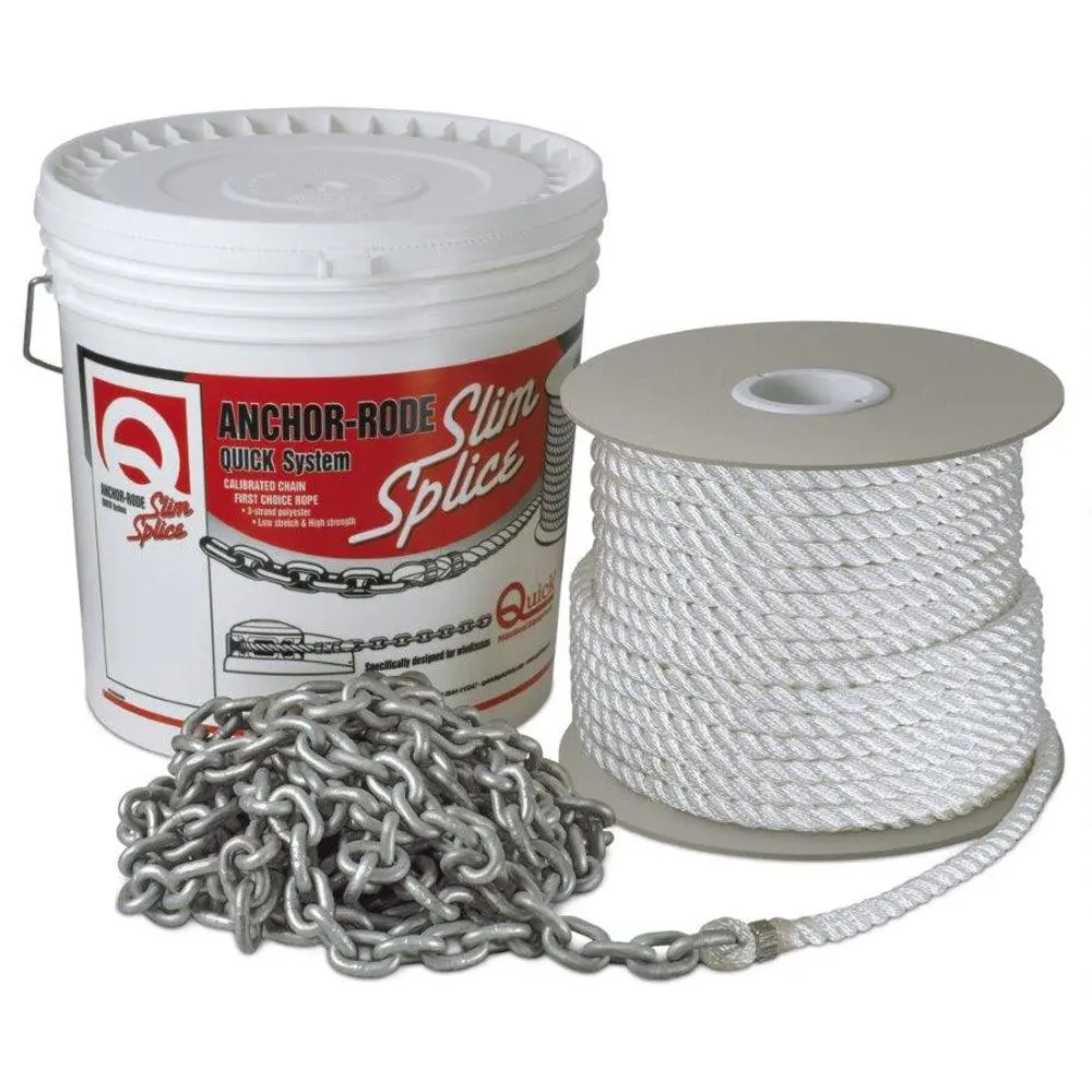Quick Anchor Rode 15' Of 7Mm Chain And 300' Of 1/2" Rope [Fvc070312130q00] 1