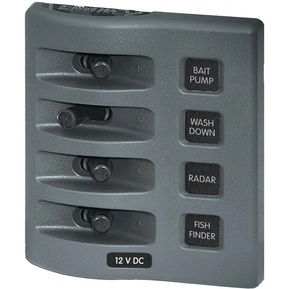 Blue Sea 4305 Weatherdeck 12V Dc Waterproof Switch Panel - 4 Posistion [4305] 1