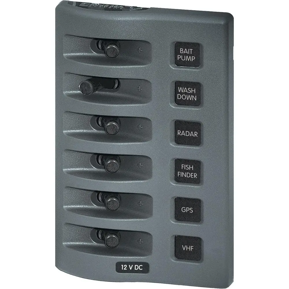 Blue Sea 4307 Weatherdeck 12V Dc Waterproof Switch Panel - 6 Position [4307] 1