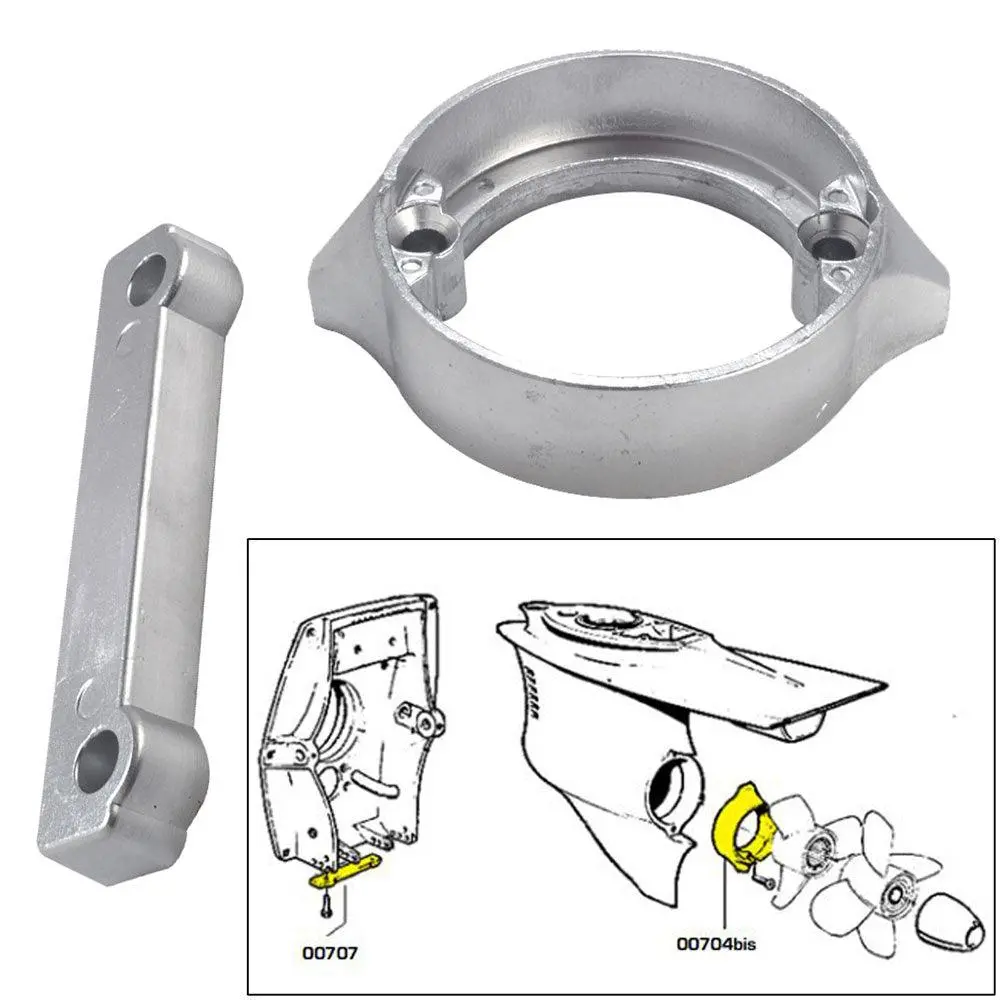 Tecnoseal Anode Kit W/Hardware - Volvo Duo-Prop 280 - Magnesium [20702Mg] 1
