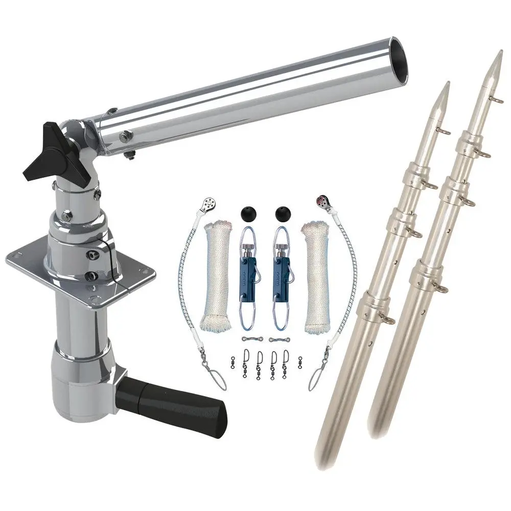 Rupp Revolution Top Gun Package W/18' Poles & Complete Single Line Rigging Kit W/Klickers Release Clips [Rev-Tpgn-18T] 1