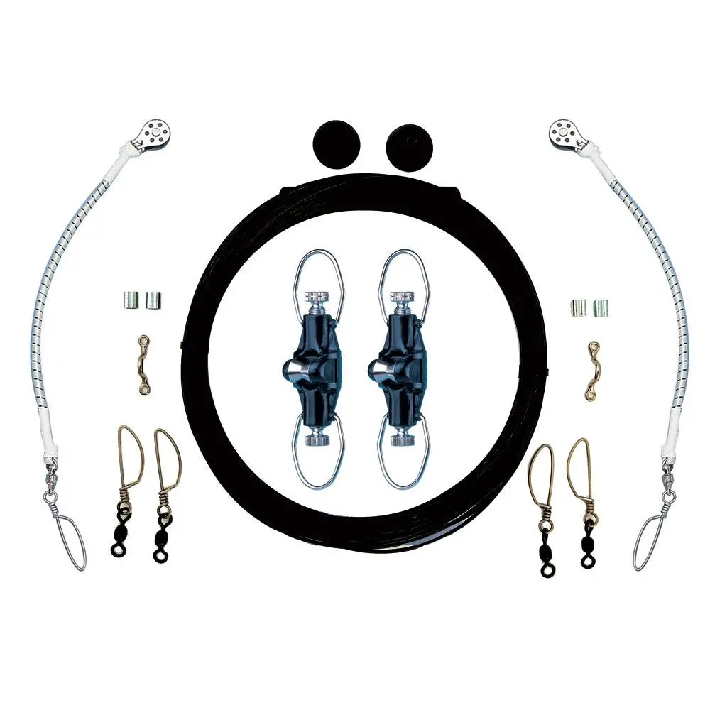 Rupp Single Rigging Kit W/Nok-Outs - Black Mono 160' Lines [Ca-0025-Mo] 1