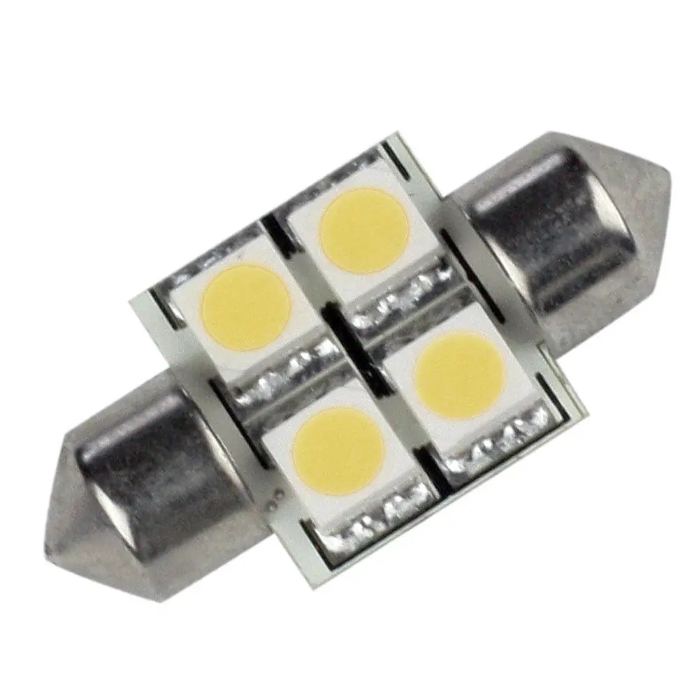 Lunasea Pointed Festoon 4 Led Light Bulb - 31Mm - Cool White [Llb-202C-21-00] 1