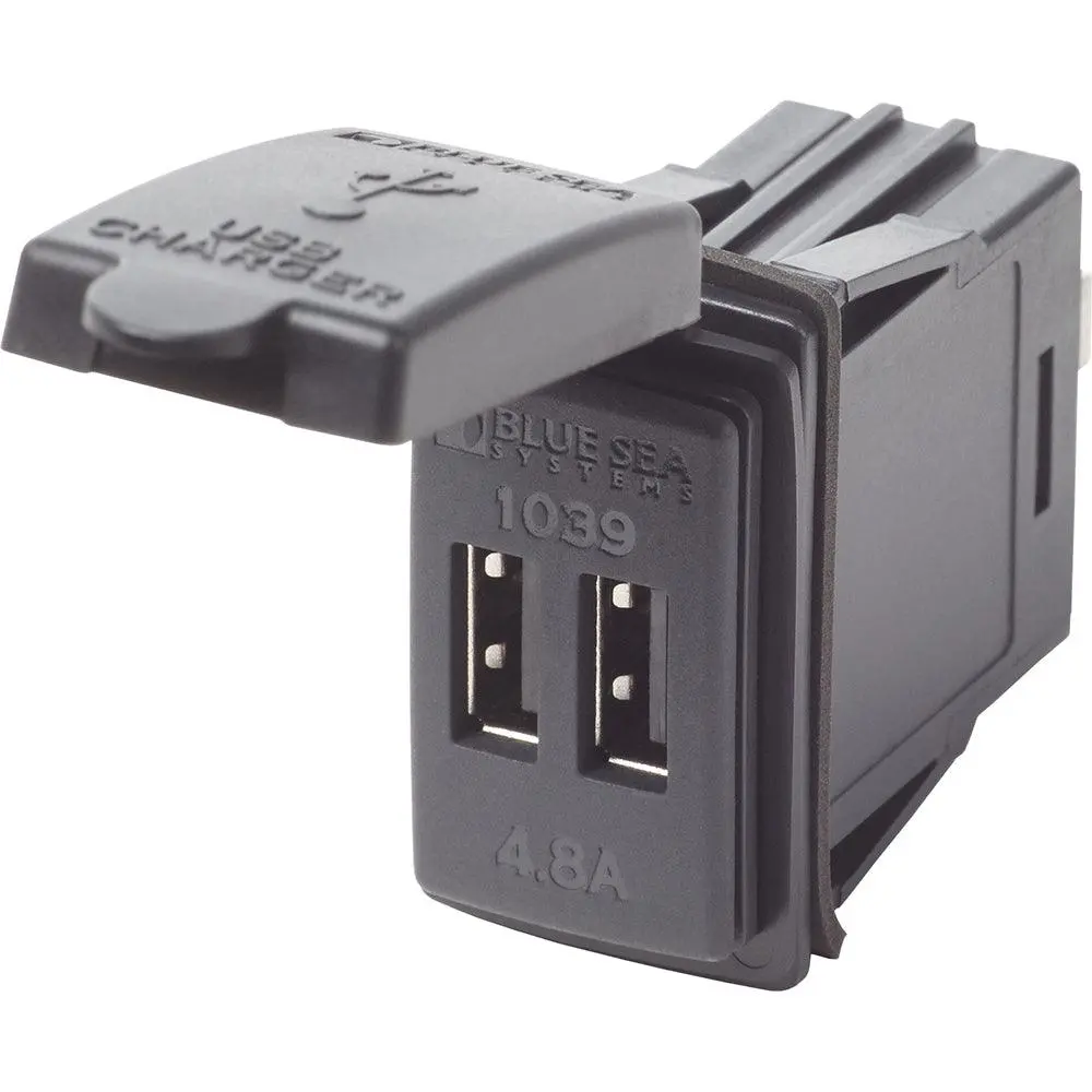 Blue Sea Dual Usb Charger - 24V Contura Mount [1039] 1