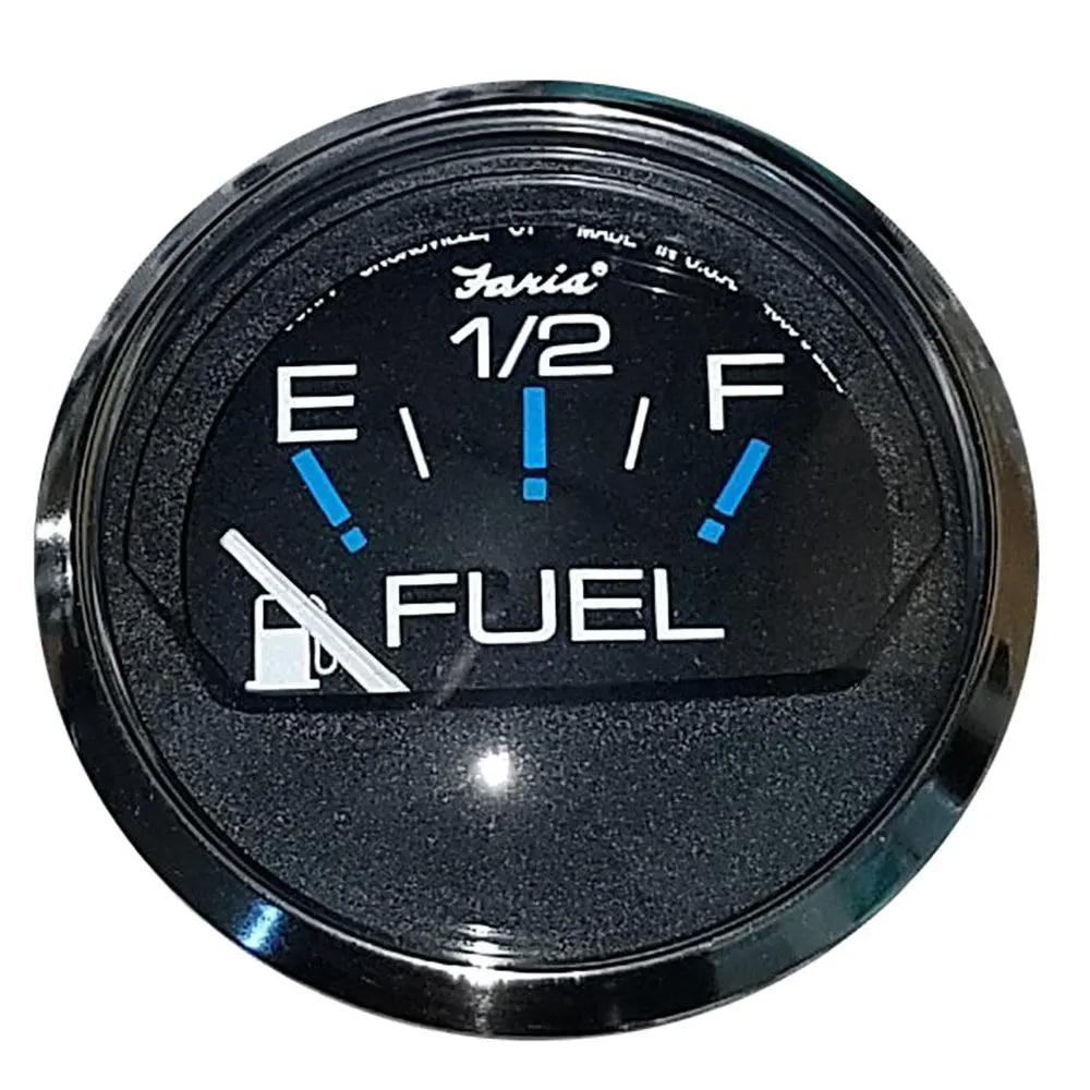 Faria Chesapeake Black 2" Fuel Level Gauge (E-1/2-F) [13701] 1