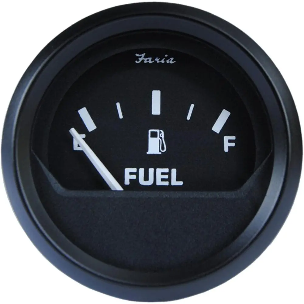 Faria Euro Black 2" Fuel Level Gauge [12801] 1