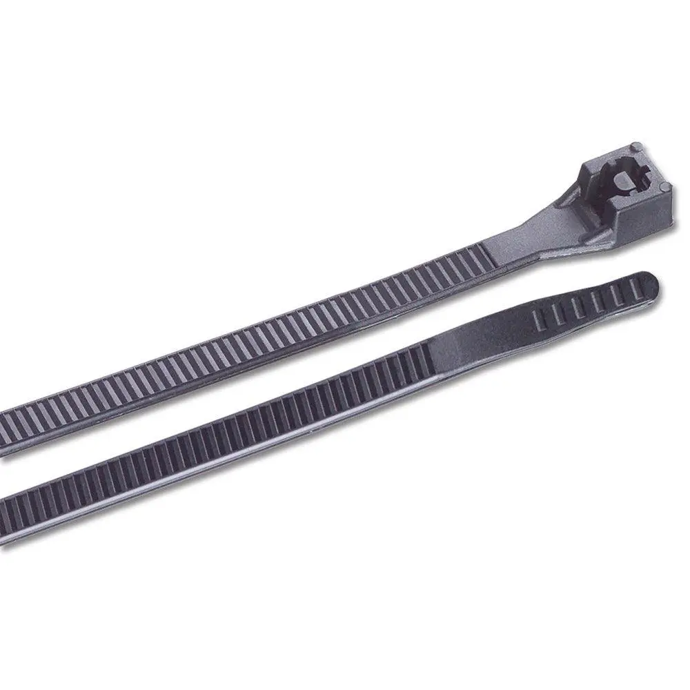 Ancor 6" Uv Black Standard Cable Zip Ties - 100 Pack [199249] 1
